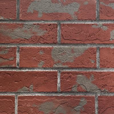 China Ecologisch Flexibele Muurtegel Licht Clay Brick Wall Cladding Tiles 60mm Breedte Te koop