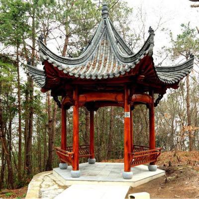 China Customized Waterproofing Composite Wood Garden Gazebo Outdoor 2.6m for sale