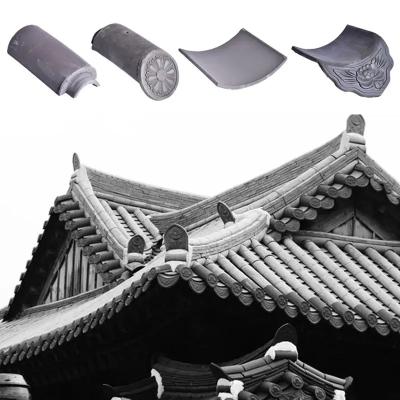 China Old Style Traditional Japanese Roof Tiles For Japanese Temple Tea House for sale