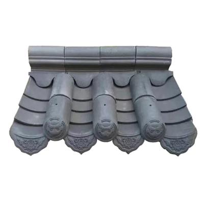 China Natural Grey Chinese Clay Roof Tiles Traditional Design Te koop