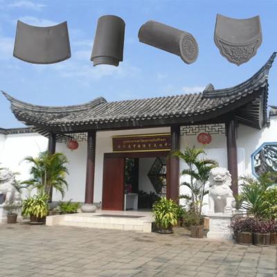 China Traditional Grey Waterproofing Clay Roof Tiles For China Traditional House for sale