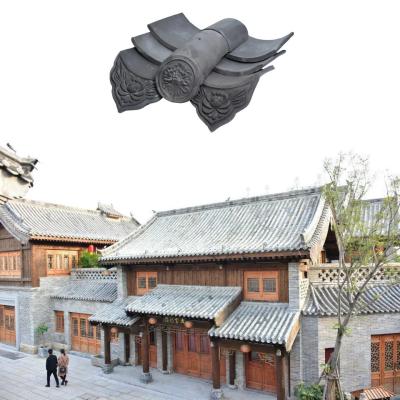 China Orientals Style Building Interlocking Chinese Clay Roof Tiles Traditional Heatproof for sale