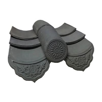 China Fireproof Heatproof Handmade Clay Roof Tiles For Traditional Tea House Building for sale