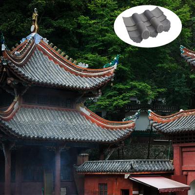 China Antiguos azulejos de techo de arcilla China techo de restaurante al por mayor material de techo tradicional de arcilla china en venta