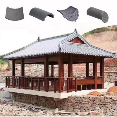 China 0.39inch Thickness Japanese Ceramic Roof Tiles High Temperature à venda