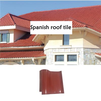 China Modern Composite Roof Tile Fireproof Rain Noise Proof European Style Spanish Roofing for sale