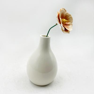 China Custom Modern Table Ornament Ceramic Flower container Handmade Glaze And Matte Pottery Bud Vase For Home Decor for sale