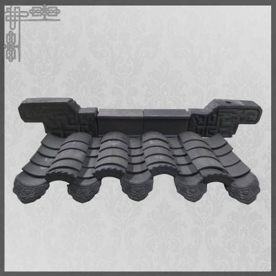 China Ancient Unglazed Chinese Clay Roof Tiles Japanese Building Mosque Grey Ceramic for sale