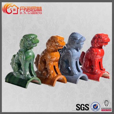 China Handmade Chinese Roof Ornaments Decoration Dragon Animal Glazed House Design for sale