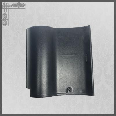 China Matte Glazed Ceramic Roof Tiles Blue Spanish 220mm Handmade Clay Roof Tiles for sale