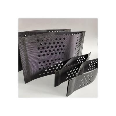 China Evergreen HDPE Gravel Stabiliser Grid Perforated Geoweb Geocell for sale