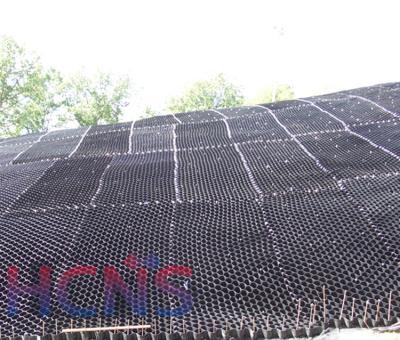 China El estabilizador negro de la rejilla de la grava del HDPE plástico conduce el estándar de 445m m ASTM en venta