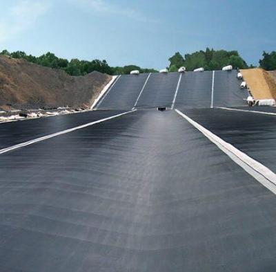 China 200mm Black Smooth HDPE Liner Sheet Geomembrana LDPE LLDPE PVC PE for sale