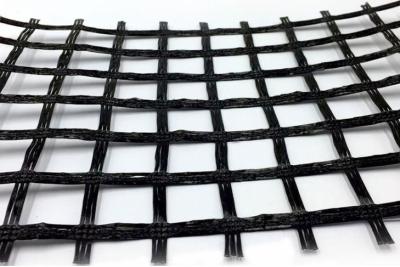 China ISO9001 Retaining Wall Soil Reinforcement Geogrid 50Kn/M for sale