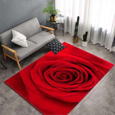 China Non Skid 3D Printed Rugs 100*120cm Living Spaces Area Rugs for sale