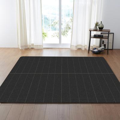 China Checkered Modern Living Room Rugs Polyester fiber Square Dining Room Rugs for sale