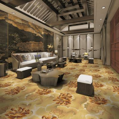 China Chinese Style Ballroom Hotel Carpet Flooring Corridor Meeting Room Carpet for sale