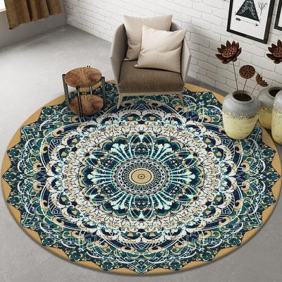 China Persia Style Living Room Floor Carpet Circular Carpet Rugs Nonslip for sale