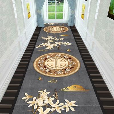 China Chinese Style Corridor Runner Rug Hallway Carpet Runners Non Slip for sale