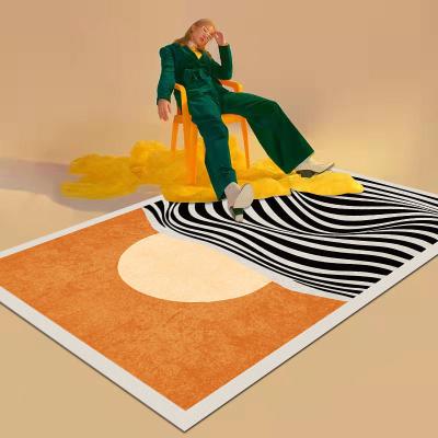 China Crystal Velvet Fashion Bedroom Floor alfombra al OEM grande de las mantas del comedor en venta