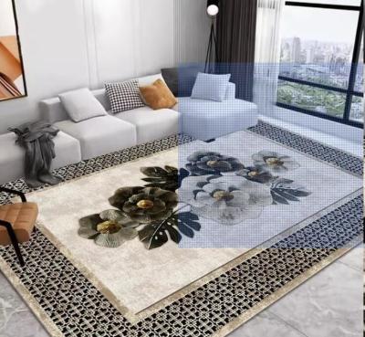 China European Retro Customized Living Room Floor Carpets Polyester Bedroom Area Rugs for sale