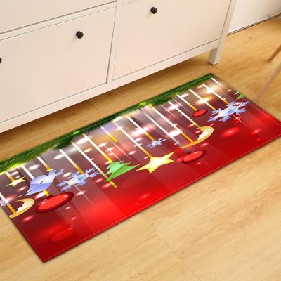 China Christmas Long Strip Washable Kitchen Carpet For Sofa Area for sale