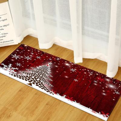 China Christmas Tree Bathroom Non Slip Mat Living Room Kitchen Sofa Floor Carpet for sale
