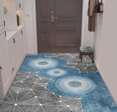 China Entry Simple Modern Entry Door Mat Interior Porch Light Luxury Style Floor Rug for sale