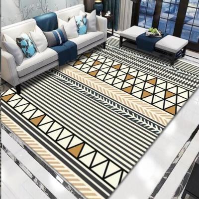 China Home Machine Washable Full Living Room Floor Carpets Hand-Printed Sofa Bed Blanket for sale