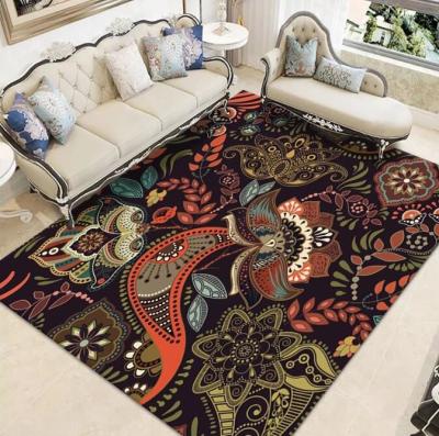 China Home Chinese Classical Soft Velvet Mat Living Room Floor Carpets Large Area Carpet Thickened for sale