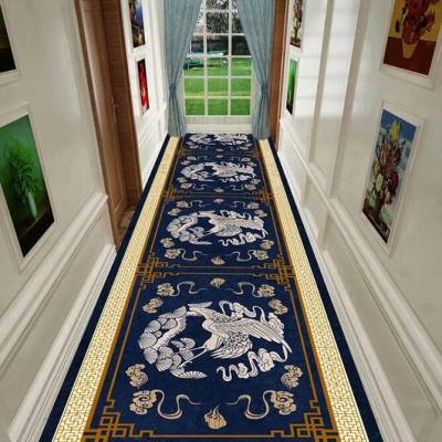 China Entrada Pasillo Escalera Hotel Gran alfombra comercial de piso especial Antigua de 100 cm de ancho en venta