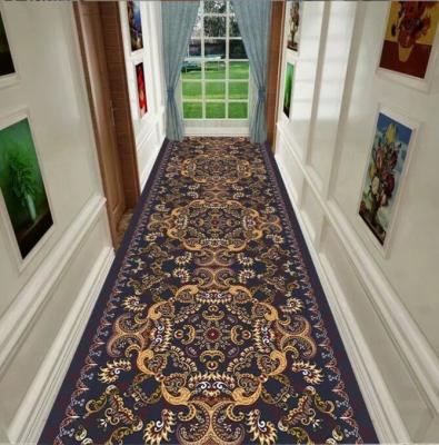 Chine Imprimé 3D Fleur et géométrique Commercial Mat de plancher Entrée Corridor Escalier Hôtel Grand à vendre