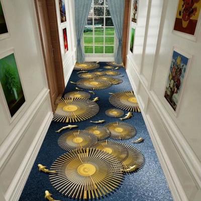 Chine Modèle géométrique spécial tapis de sol commercial entrée couloir escalier tapis d'hôtel à vendre