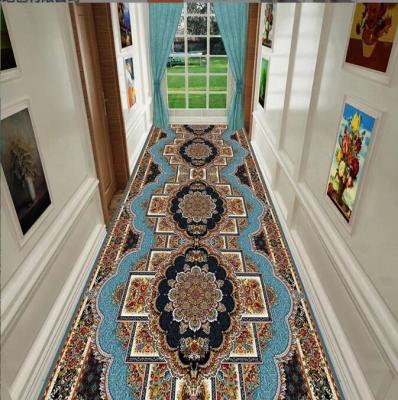 China European Classical Style Large Commercial Floor Mat Hotel Entrance Corridor Stairway Mat for sale