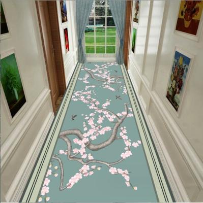 China Polyester Fiber Custom Commercial Rugs Entrance Corridor Stairway Hotel Mat for sale