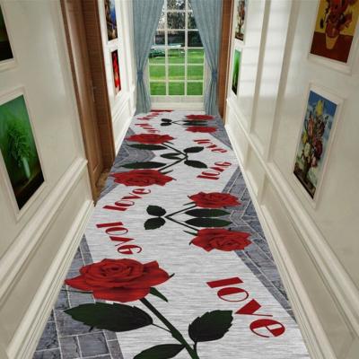 China Plants And Flowers Commercial Floor Mat Entrance Corridor Stairway Hotel Mat en venta