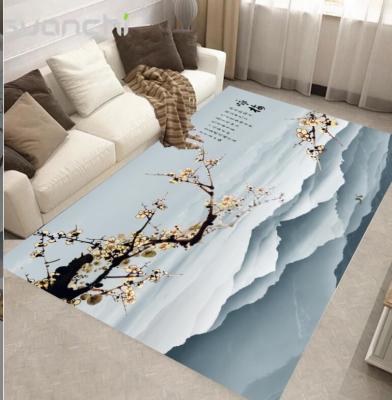 China New Style 3D Chinese polyester Fiber Living Room Floor Carpet Special Style for sale