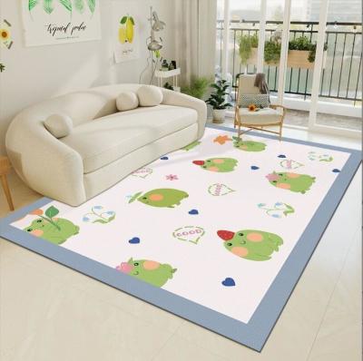 China 80*120cm Living Room Floor Carpets PVC Cartoon Animal Waterproof Carpet for sale