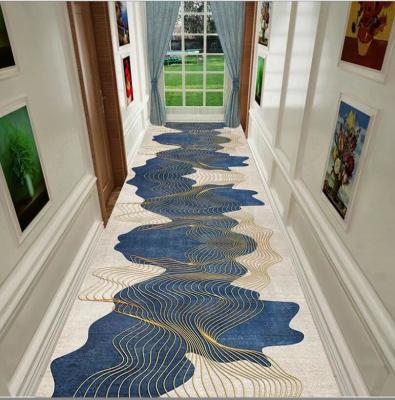 China Coil Crystal Velvet Custom Commercial Floor Mat For Entrance Corridor Stairway Hotel for sale