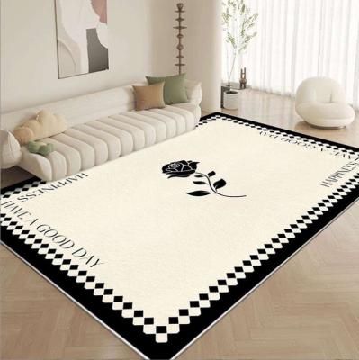 China Fragrance Rectangle Living Room Floor Rugs Cashmere-Like Acrylic Yarns With Special Style for sale