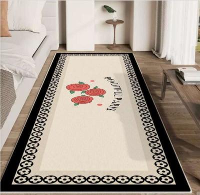 China Small Fragrant Wild Crystal Velvet Bedroom Floor Carpets 120*160cm for sale