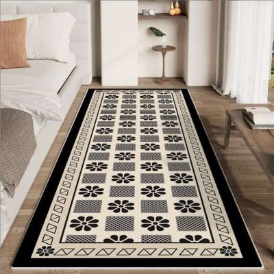 China Classic Flower Series Crystal Velvet Bedroom Floor Carpets 80*160cm en venta