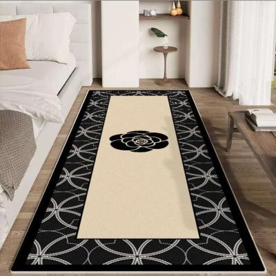 China Classic Fragrant Flower Crystal Velvet Bedroom Floor Carpets 120*200cm for sale