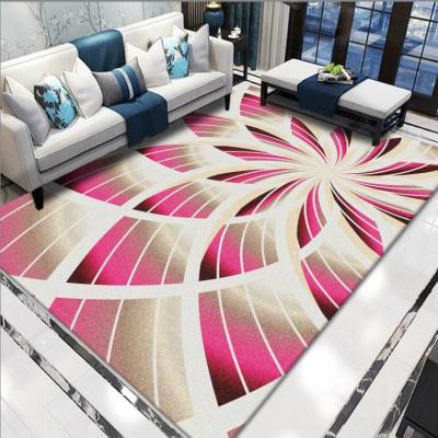 Chine Polyester Fiber Flower And Yellow Leaf Living Room Floor Carpet Special Style à vendre