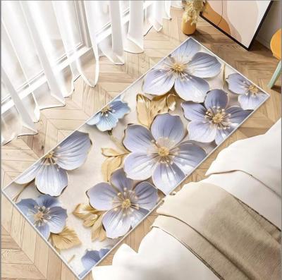 China 200*250cm Polyester Fiber Fresh Small Flower Bedroom Floor Carpets With Special Style en venta