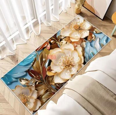 中国 Fresh Small Flower Bedroom Floor Carpets Imitation Cashmere With Special Style 販売のため
