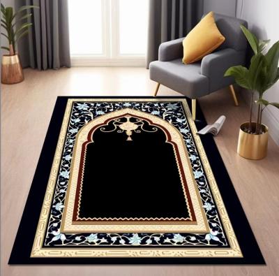 中国 70*110cm Arabic Printed Worship Mat Rectangle National Style Prayer Rug 販売のため