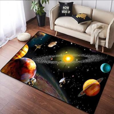 China 3D Stereo Vision Exploring The Planet Universe Living Room Floor Carpets for sale