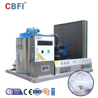 China Safe SUS304 35.1KW 5 Ton Flake Ice Machine Sea Water Ice Maker for sale