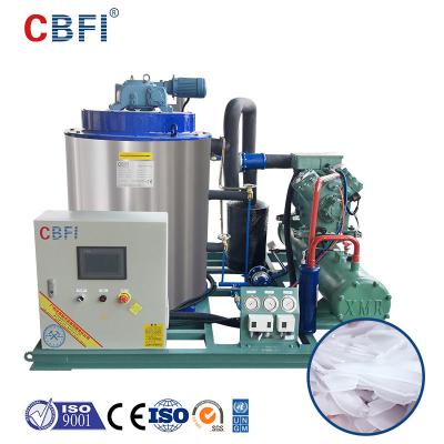 Chine 5 tonnes/24 heures de machine à glace industrielle de flocon pour le refroidissement de nourriture à vendre